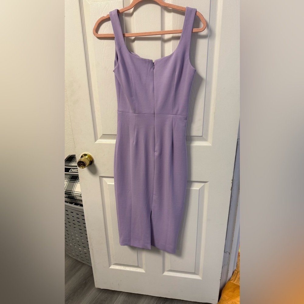 The Population One Shoulder Lavender Dress - Picture 3 of 7